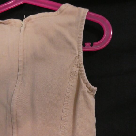 Y2K OLD NAVY Clothing Co. Uniform size 6 Sleeveless Cotton Dress Zip-Up Back - Picture 12 of 16